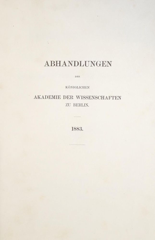 Große Abbildung Nr.1: 139-1638 Abhandlungen: (Verschiedene Gebiete - Varia)