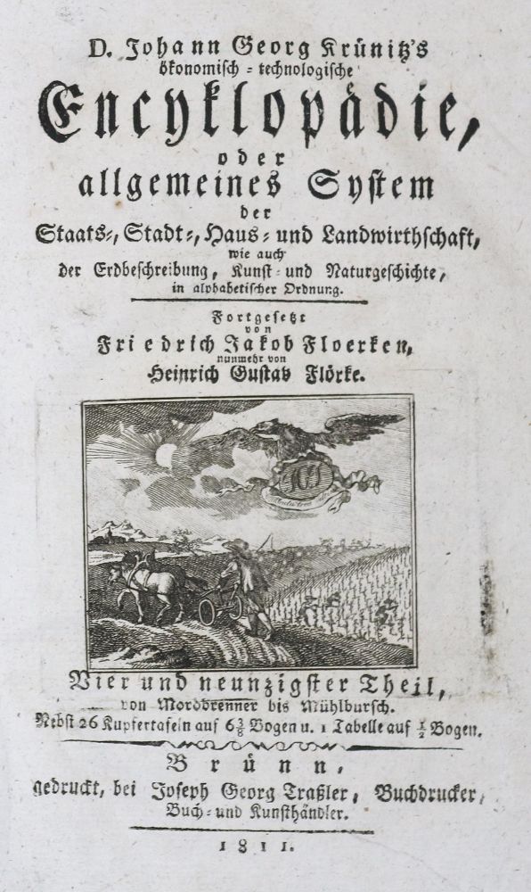 Große Abbildung Nr.1: 139-1662 Krünitz,J.G.: (Verschiedene Gebiete - Varia, Bauwesen, Mörtel)