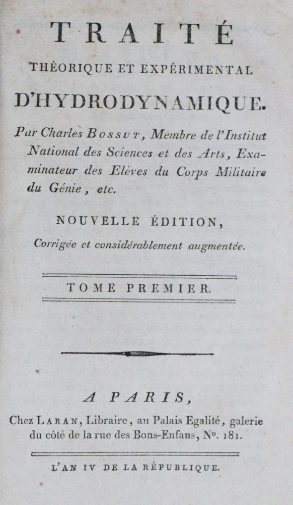 Große Abbildung Nr.1: 139-1670 Bossut,C.: (Verschiedene Gebiete - Varia)