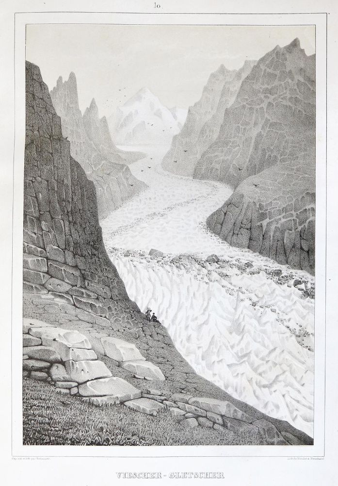 Große Abbildung Nr.11: 139-1692 Agassiz,L.: (Verschiedene Gebiete - Varia, Geologie - Mineralogie u. Paläontologie, Gletscher)