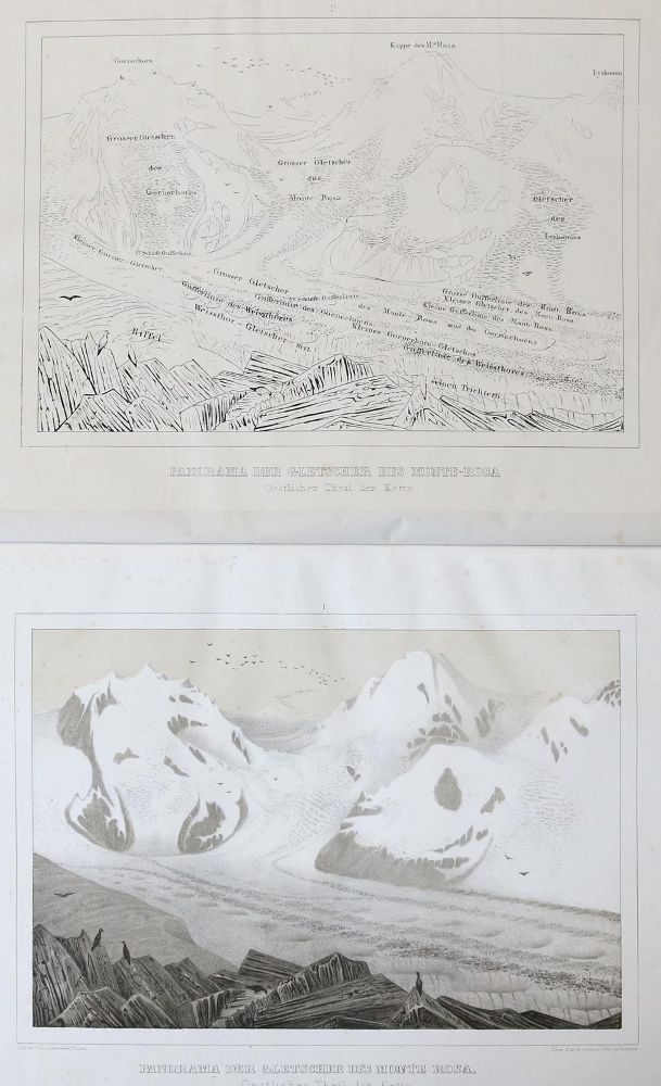 Große Abbildung Nr.12: 139-1692 Agassiz,L.: (Verschiedene Gebiete - Varia, Geologie - Mineralogie u. Paläontologie, Gletscher)