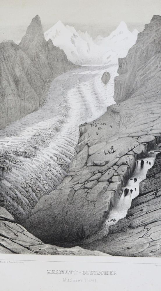 Große Abbildung Nr.2: 139-1692 Agassiz,L.: (Verschiedene Gebiete - Varia, Geologie - Mineralogie u. Paläontologie, Gletscher)