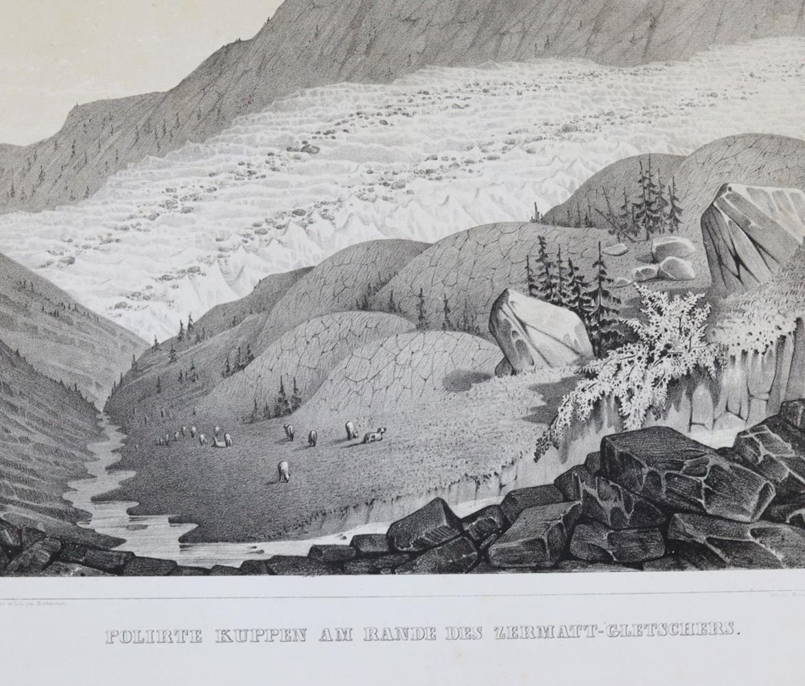 Große Abbildung Nr.4: 139-1692 Agassiz,L.: (Verschiedene Gebiete - Varia, Geologie - Mineralogie u. Paläontologie, Gletscher)