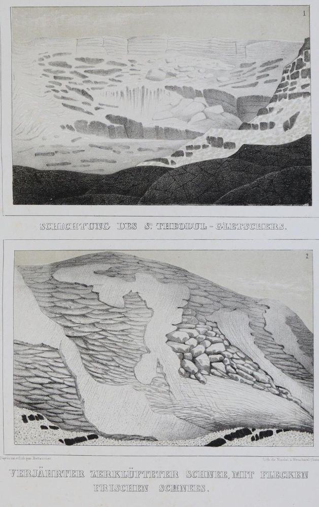 Große Abbildung Nr.5: 139-1692 Agassiz,L.: (Verschiedene Gebiete - Varia, Geologie - Mineralogie u. Paläontologie, Gletscher)