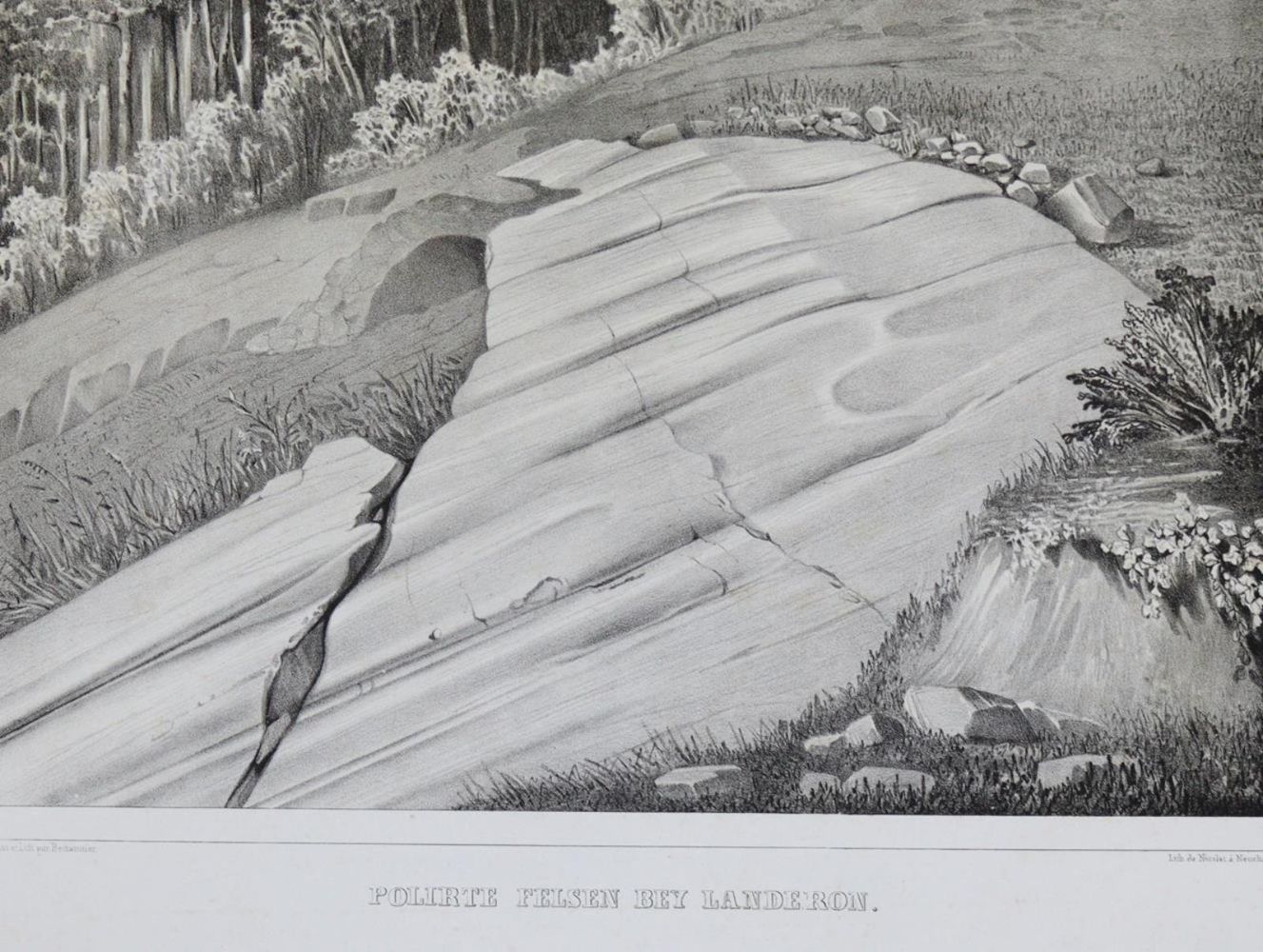 Große Abbildung Nr.8: 139-1692 Agassiz,L.: (Verschiedene Gebiete - Varia, Geologie - Mineralogie u. Paläontologie, Gletscher)