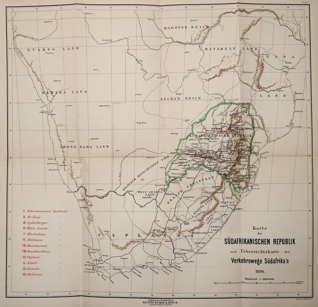 Große Abbildung Nr.1: 139-1698 Schmeisser,(K.).: (Verschiedene Gebiete - Varia, Geologie - Mineralogie u. Paläontologie, Südafrika)