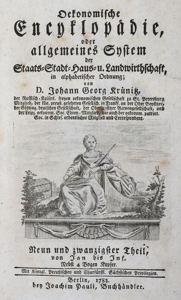 Große Abbildung Nr.1: 139-1712 Krünitz,J.G.: (Verschiedene Länder - Geschichte)