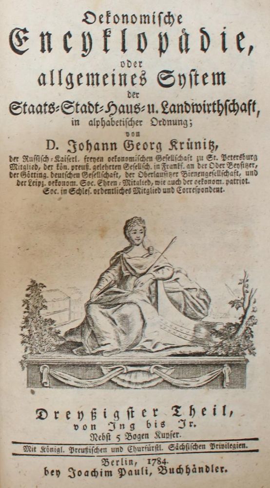 Große Abbildung Nr.1: 139-1713 Krünitz,J.G.: (Verschiedene Länder - Geschichte)