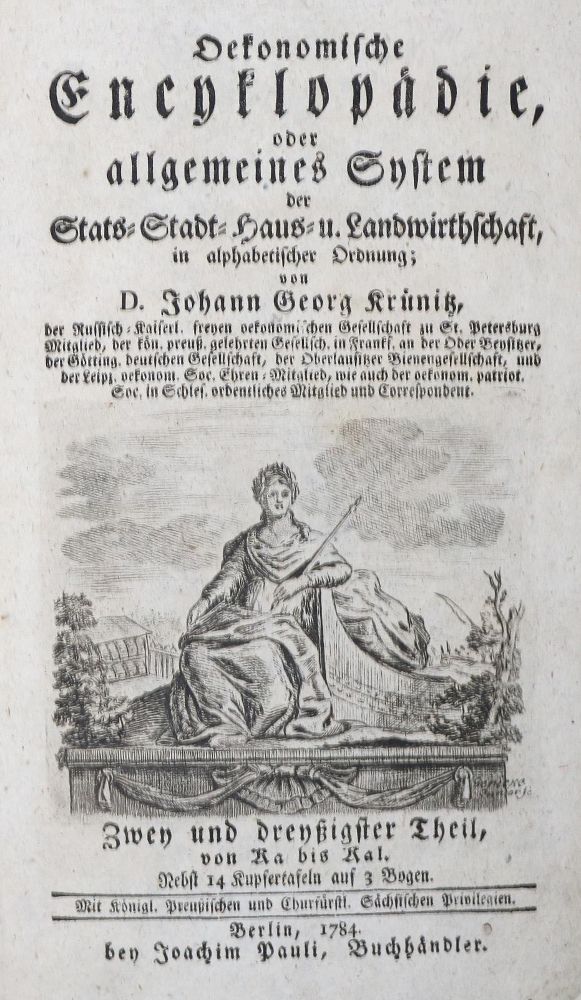 Große Abbildung Nr.1: 139-1715 Krünitz,J.G.: (Verschiedene Länder - Geschichte)