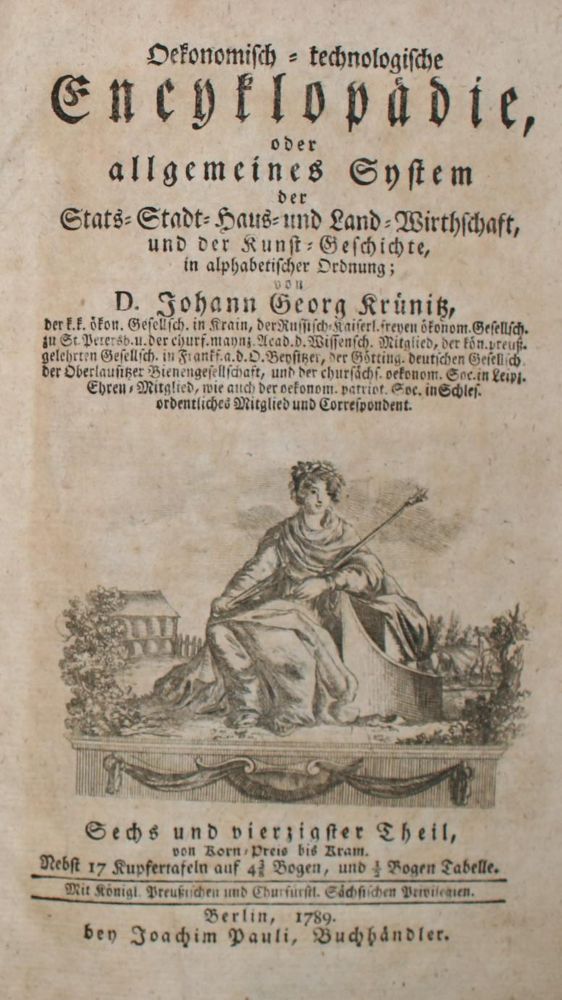 Große Abbildung Nr.1: 139-1725 Krünitz,J.G.: (Verschiedene Länder - Geschichte)