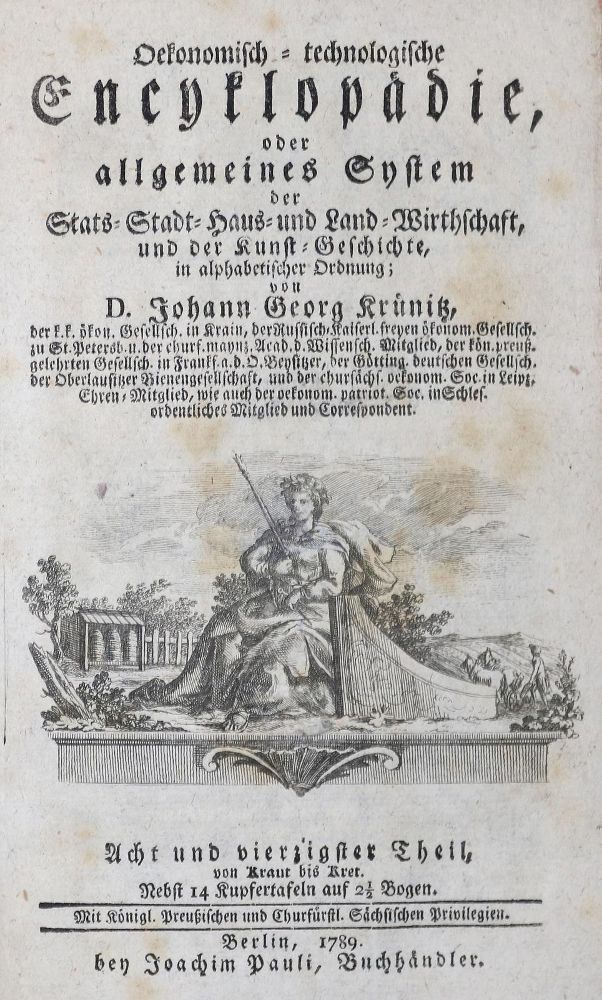 Große Abbildung Nr.2: 139-1727 Krünitz,J.G.: (Verschiedene Länder - Geschichte)