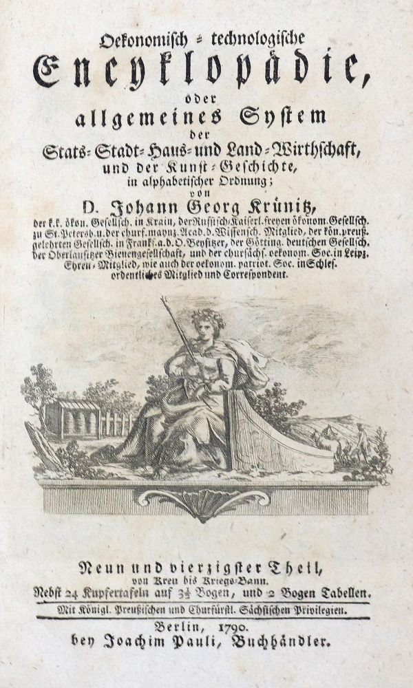 Große Abbildung Nr.1: 139-1728 Krünitz,J.G.: (Verschiedene Länder - Geschichte)