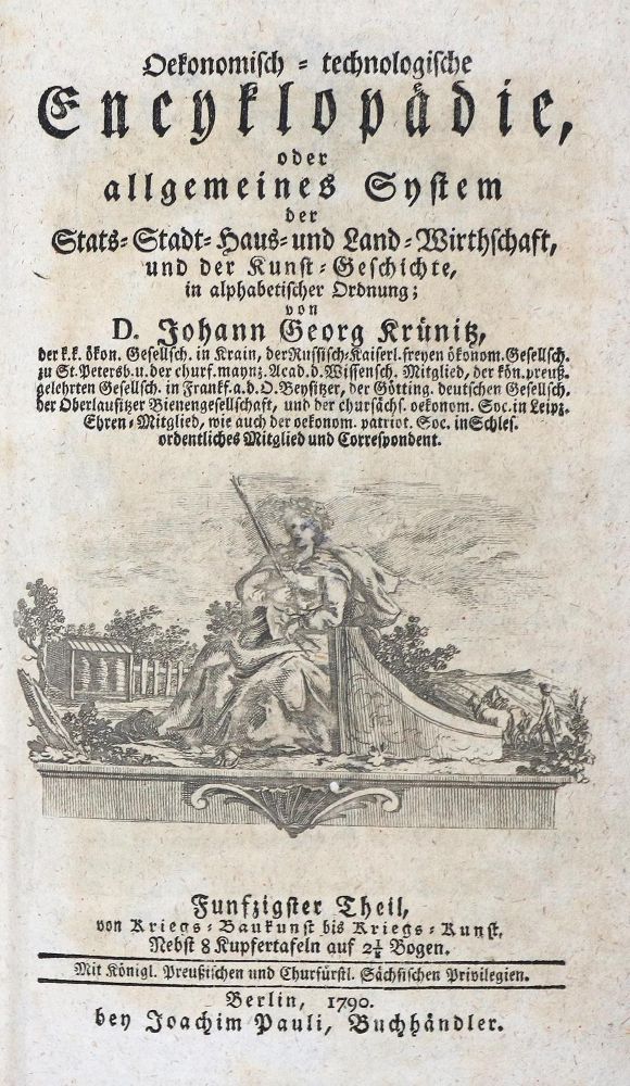 Große Abbildung Nr.1: 139-1729 Krünitz,J.G.: (Verschiedene Länder - Geschichte)