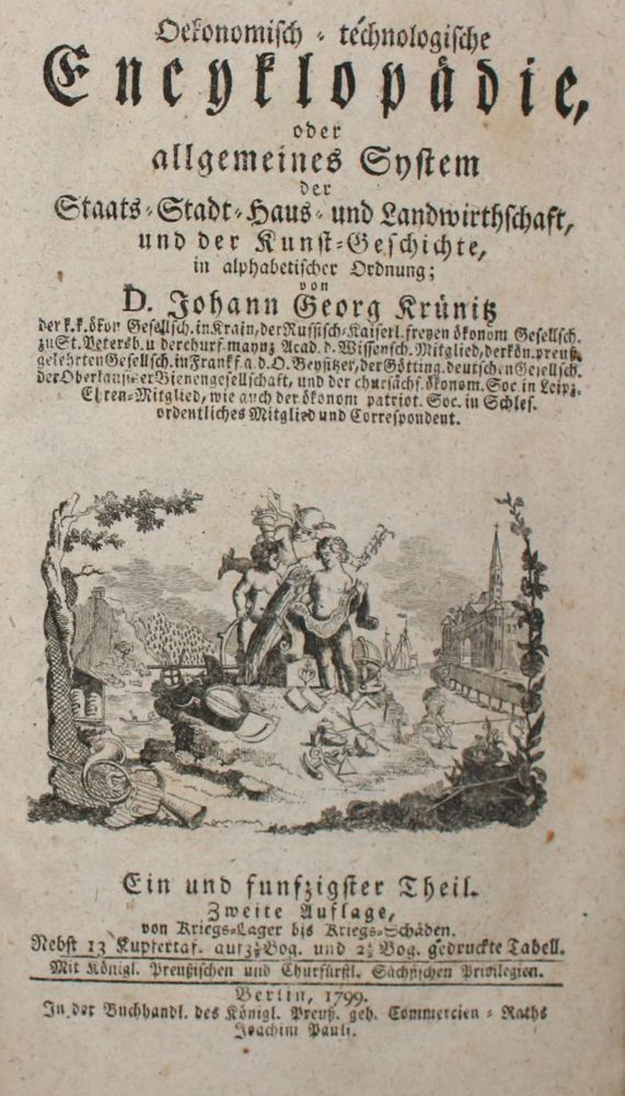 Große Abbildung Nr.1: 139-1730 Krünitz,J.G.: (Verschiedene Länder - Geschichte)