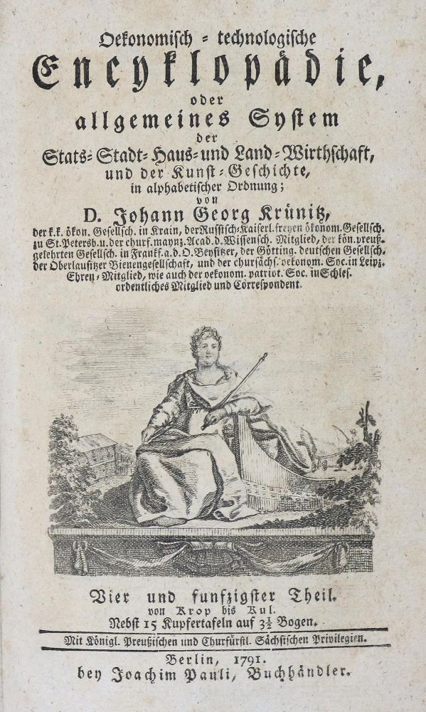 Große Abbildung Nr.1: 139-1733 Krünitz,J.G.: (Verschiedene Länder - Geschichte)