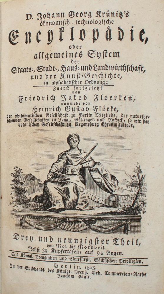 Große Abbildung Nr.1: 139-1737 Krünitz,J.G.: (Verschiedene Länder - Geschichte)