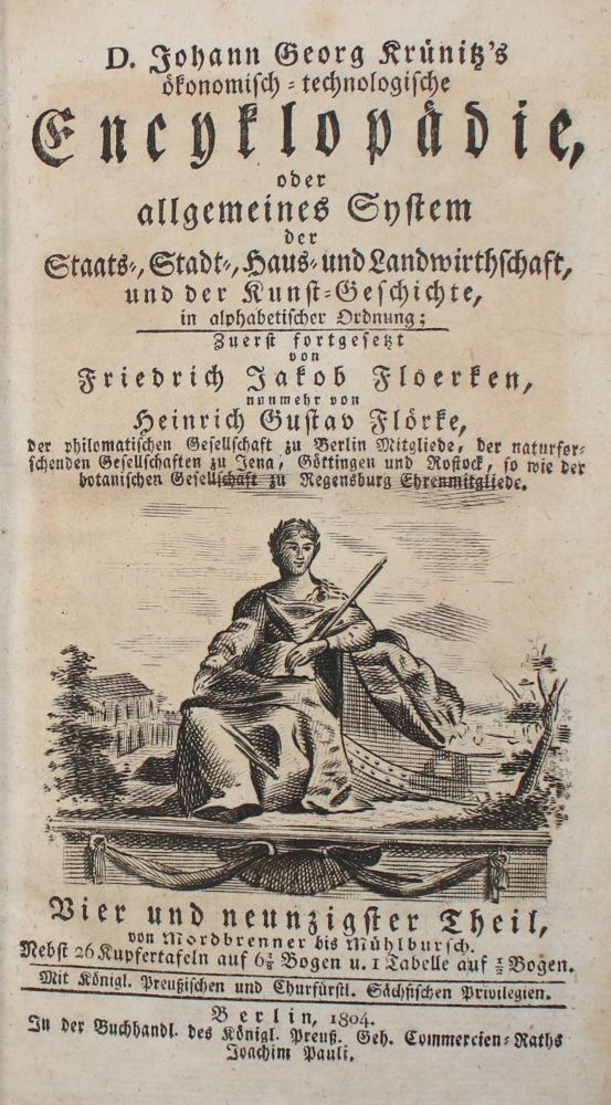 Große Abbildung Nr.1: 139-1738 Krünitz,J.G.: (Verschiedene Länder - Geschichte)