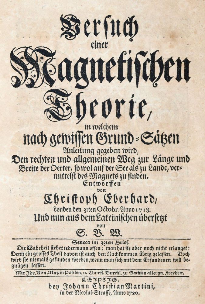 Große Abbildung Nr.1: 139-1744 Eberhard,C.: (Verschiedene Gebiete - Varia, Magnetismus)
