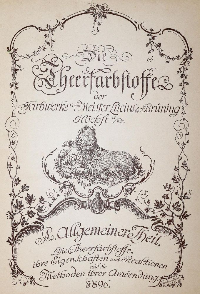 Große Abbildung Nr.1: 139-1809 Farbwerke Hoechst.: (Verschiedene Gebiete - Varia, Textil)