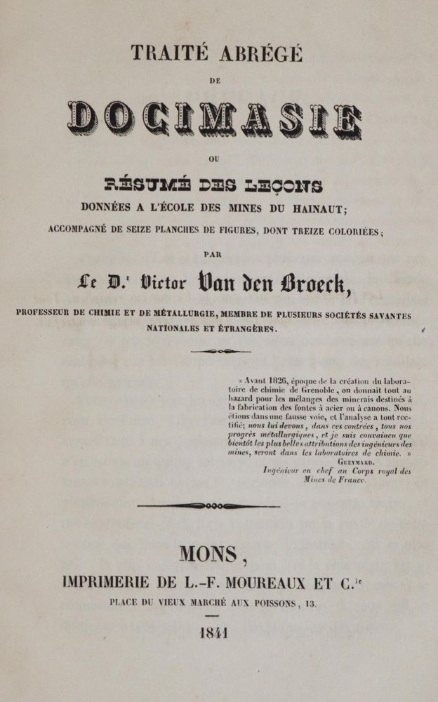 Große Abbildung Nr.1: 139-1814 Van den Broeck,V.: (Verschiedene Gebiete - Varia)