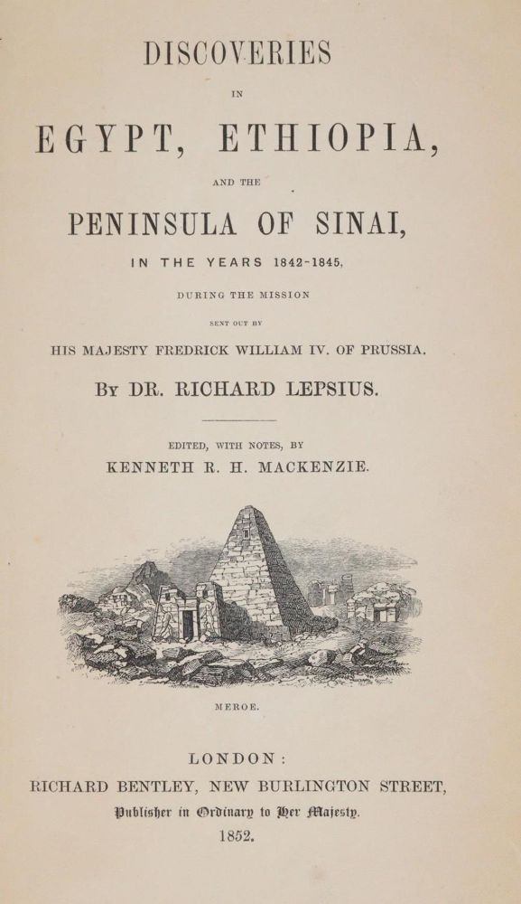 Große Abbildung Nr.1: 139-1826 Lepsius,R.: (Afrika, Ägypten)