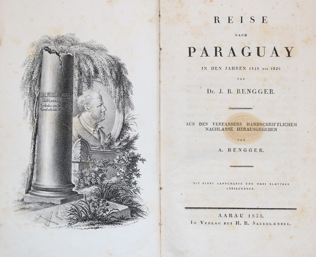 Große Abbildung Nr.1: 139-1854 Rengger,J.R.: (Amerika, Paraguay)