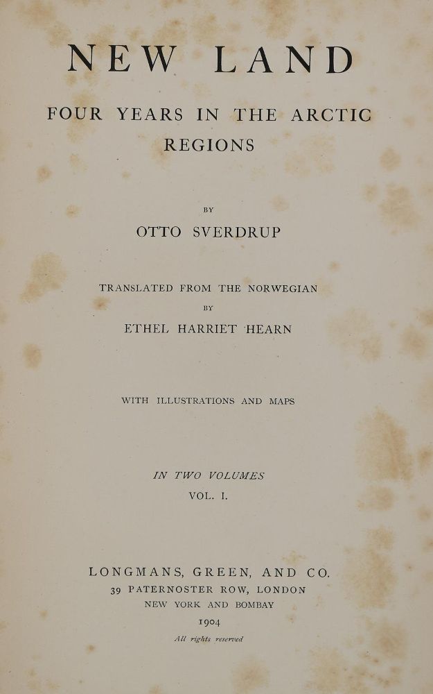 Große Abbildung Nr.2: 139-1873 Sverdrup,O.: (Arktis-Antarktis-Nordländer)