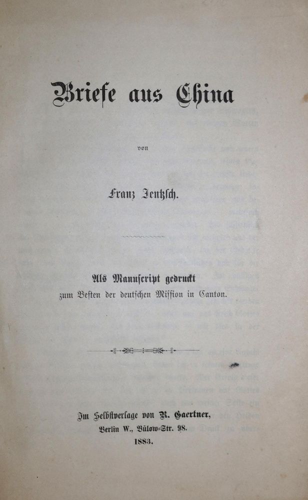 Große Abbildung Nr.1: 139-1876 Jentzsch,F.: (Asien, China)