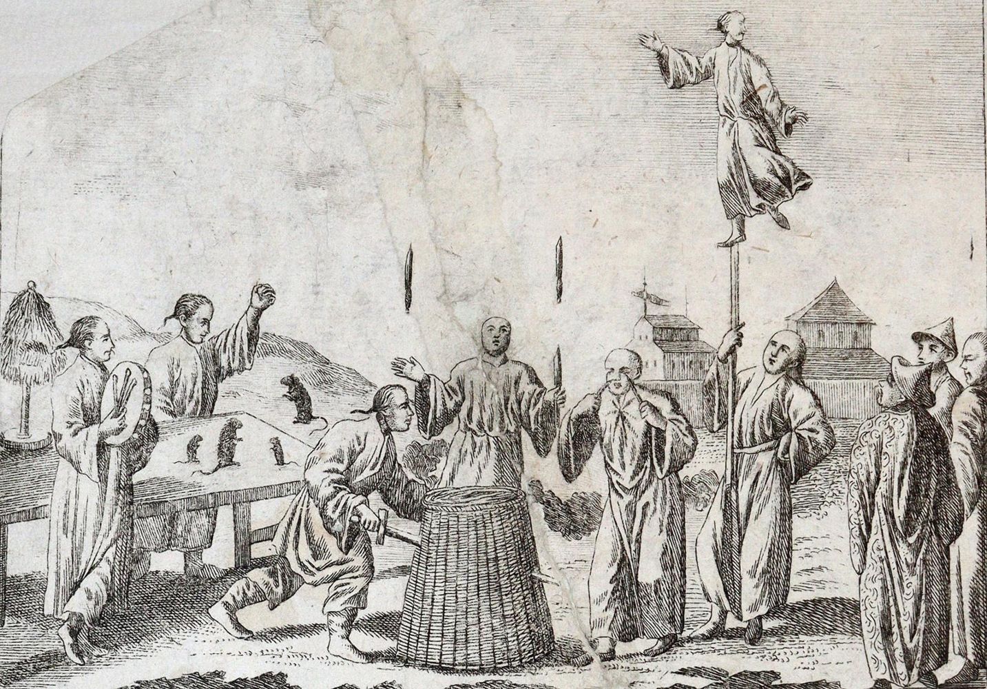 Große Abbildung Nr.2: 139-1878 Postillion und Paket Boot: (Asien, China)