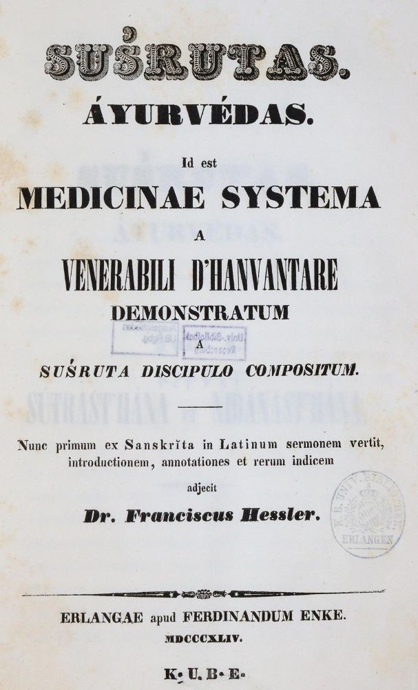 Große Abbildung Nr.1: 139-1886 Susrutas.: (Asien, Indien)