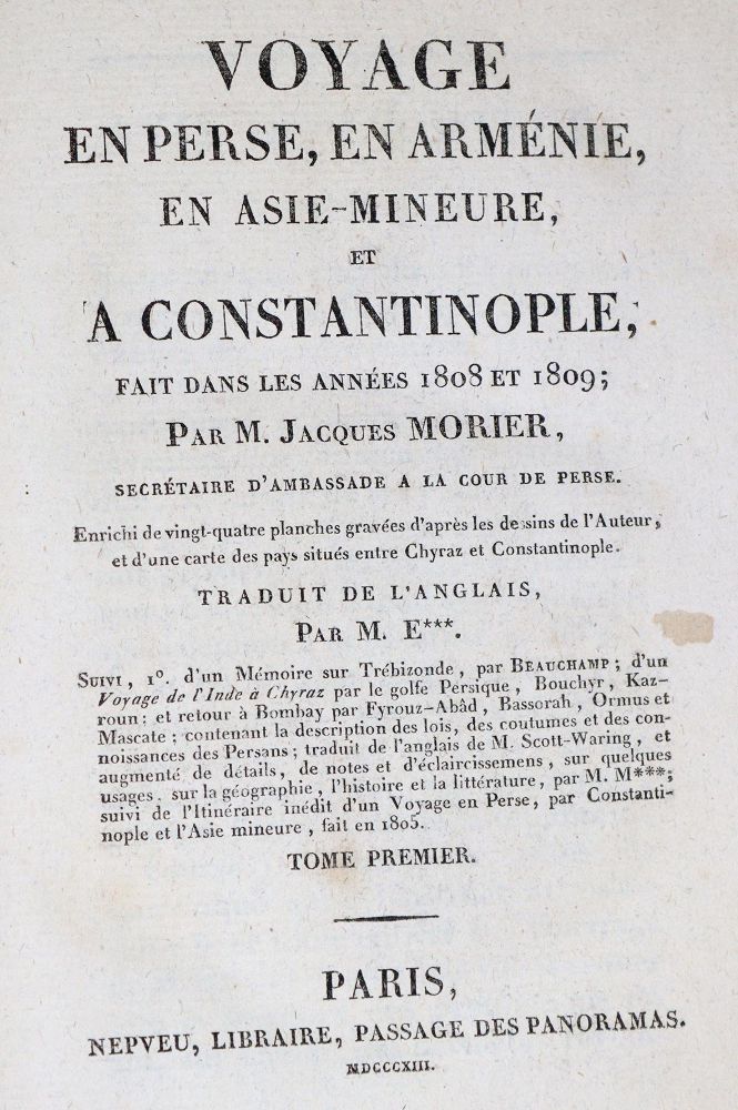 Große Abbildung Nr.6: 139-1898 Morier,J.: (Asien, Persien)