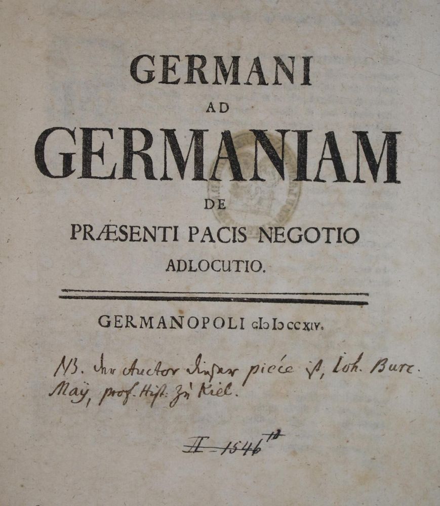 Große Abbildung Nr.1: 139-191 (Majus,J.B.).: (Alte Drucke, Handschriften und Theologie)