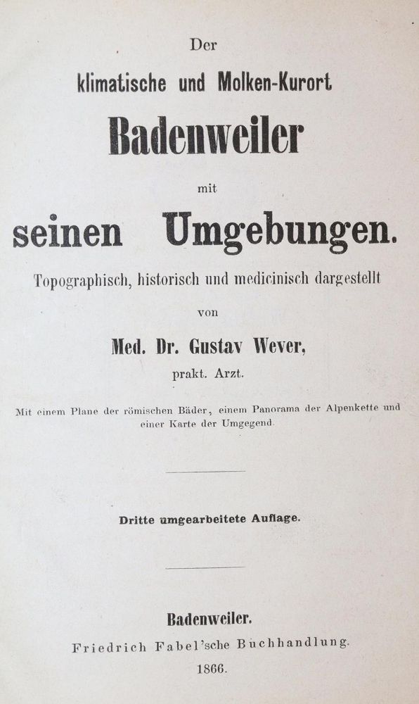 Große Abbildung Nr.1: 139-1925 Wever,G.: (Deutschland, Badenweiler)