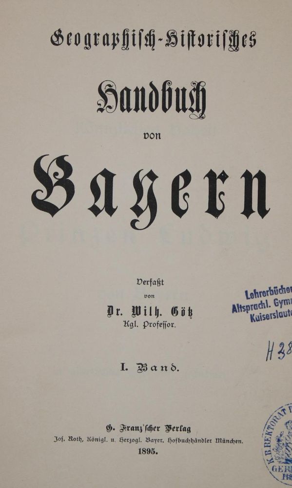 Große Abbildung Nr.1: 139-1934 Götz,W.: (Deutschland, Bayern)