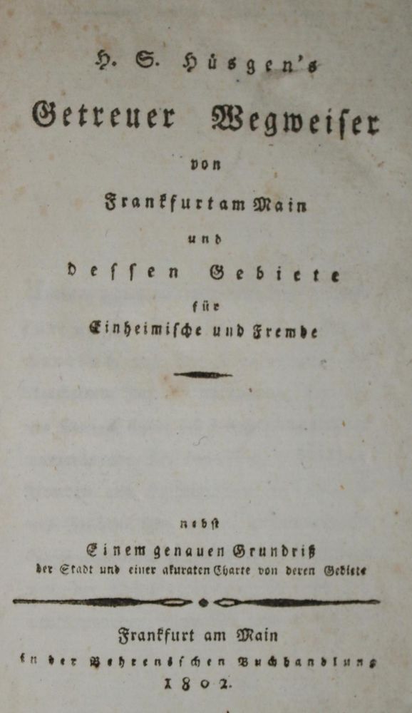 Große Abbildung Nr.1: 139-1957 Hüsgen,H.S.: (Deutschland, Frankfurt)