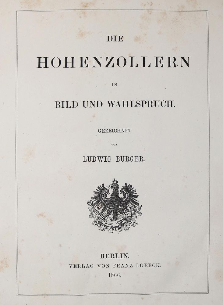 Große Abbildung Nr.1: 139-1973 Hohenzollern.: (Deutschland)