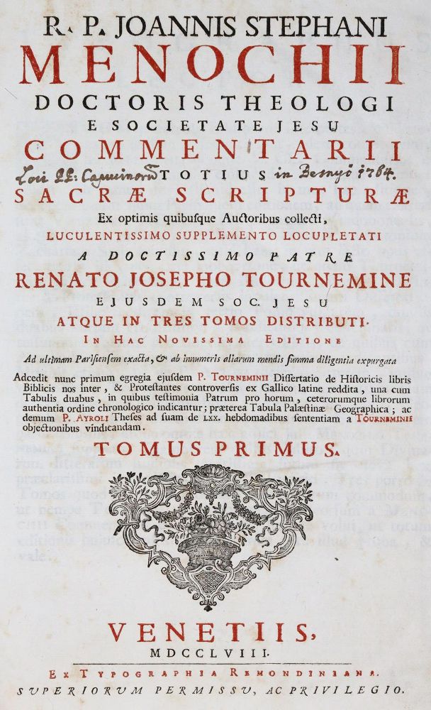 Große Abbildung Nr.1: 139-199 Menochio,G.St.: (Alte Drucke, Handschriften und Theologie)