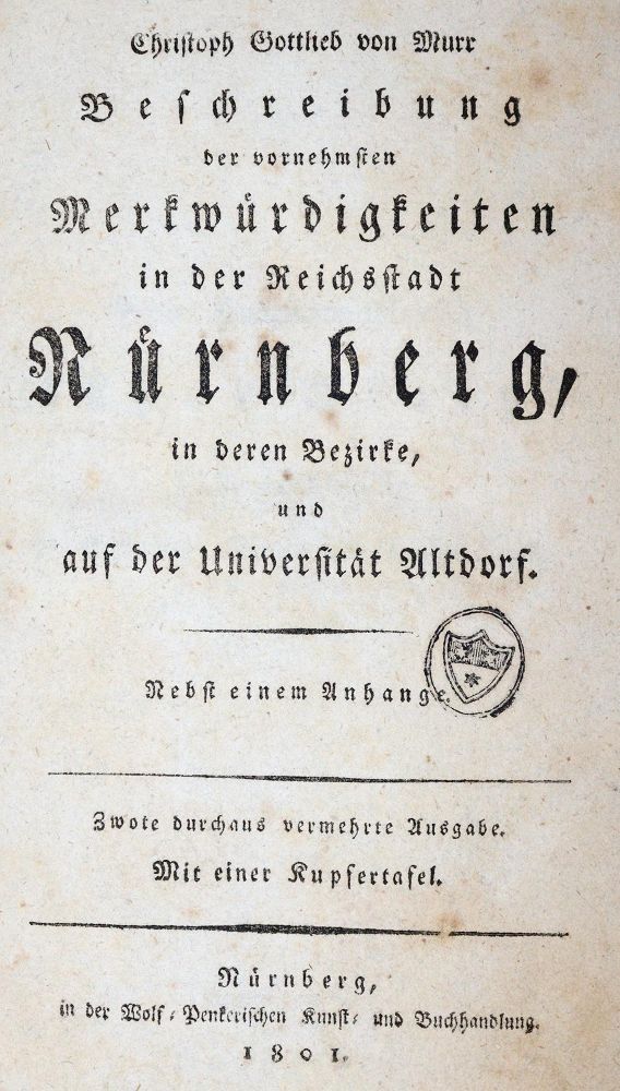 Große Abbildung Nr.2: 139-1992 Murr,C.G.v.: (Deutschland, Nürnberg)