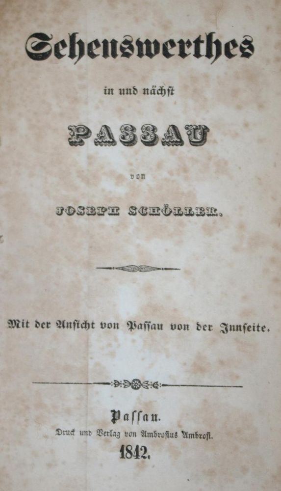 Große Abbildung Nr.1: 139-1995 Schöller,J.: (Deutschland, Passau)