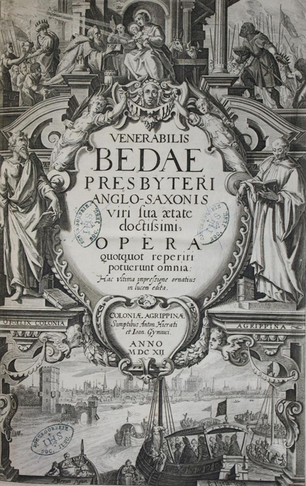 Große Abbildung Nr.1: 139-20 Beda Venerabilis.: (Alte Drucke, Handschriften und Theologie)