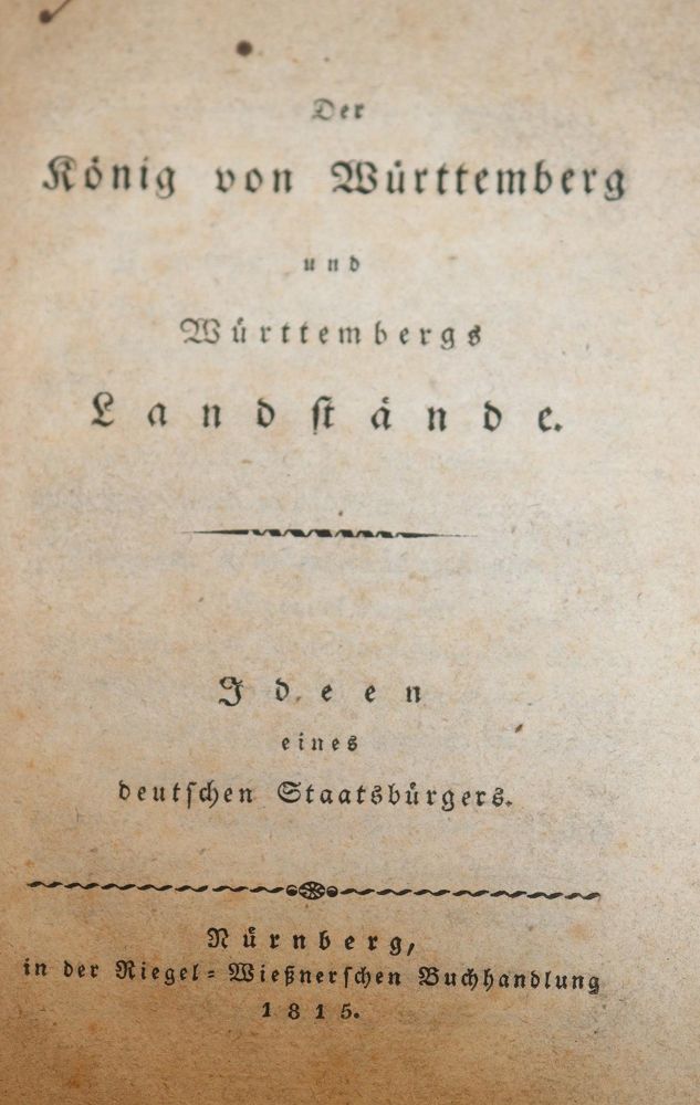 Große Abbildung Nr.1: 139-2009 Reichsstände.: (Deutschland)