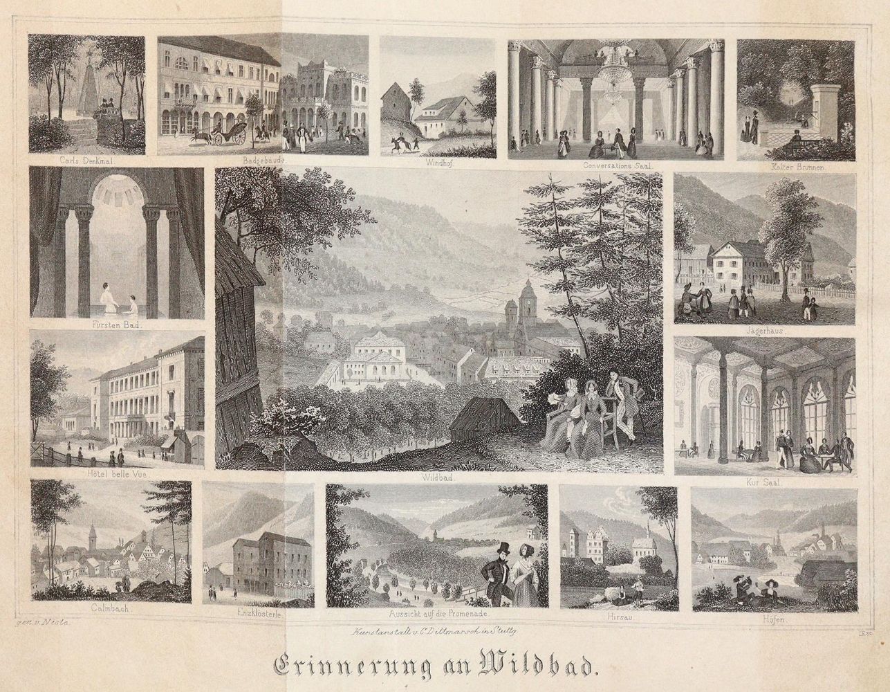 Große Abbildung Nr.2: 139-2042 Fricker,J.: (Deutschland, Wildbad)