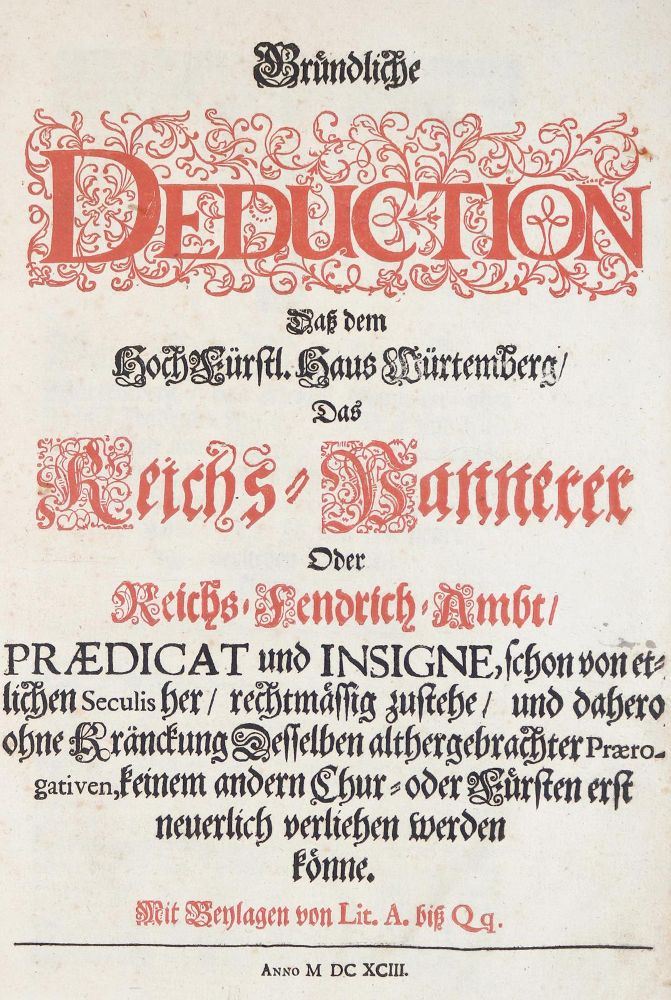 Große Abbildung Nr.2: 139-2046 (Kulpis,J.G.v.).: (Deutschland, Württemberg)