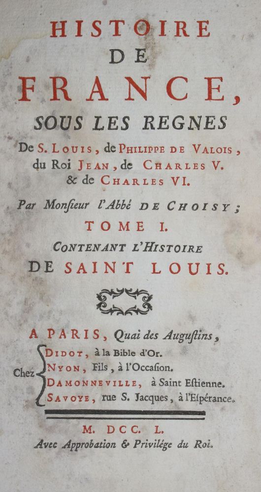 Große Abbildung Nr.1: 139-2057 Choisy,F.T.de.: (Frankreich)