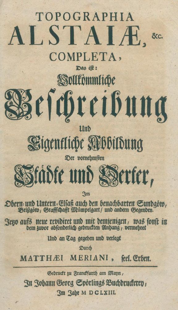 Große Abbildung Nr.1: 139-2058 (Zeiller,M.).: (Frankreich, Elsass)