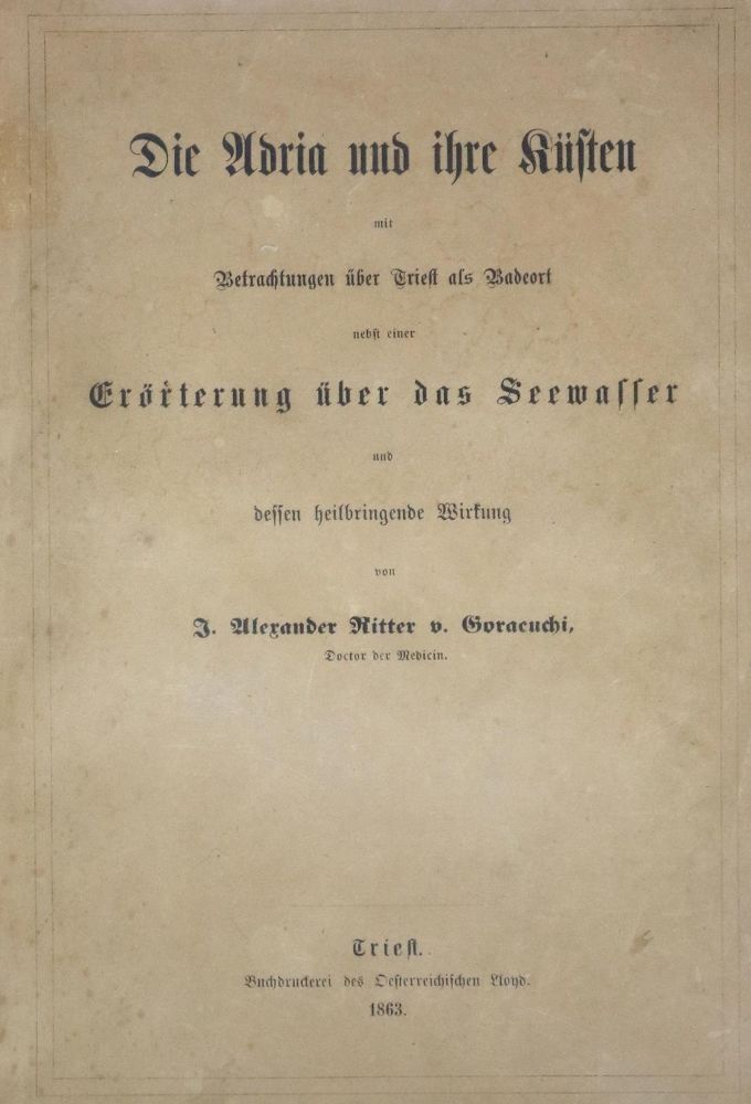 Große Abbildung Nr.1: 139-2077 Goracuchi,J.A.Ritter v.: (Italien, Adria)