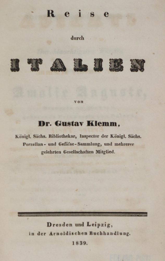 Große Abbildung Nr.1: 139-2094 Klemm,G.: (Italien)