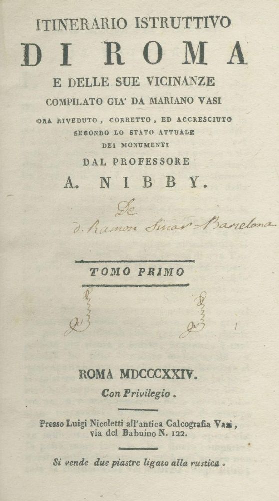 Große Abbildung Nr.1: 139-2106 Nibby,A.: (Italien, Rom)