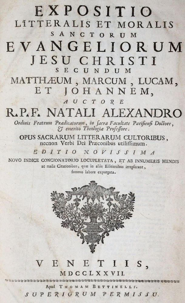 Große Abbildung Nr.1: 139-212 Noel,A.: (Alte Drucke, Handschriften und Theologie)