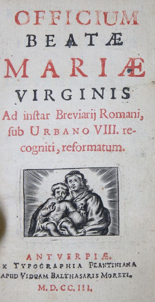 Große Abbildung Nr.1: 139-214 Officium: (Alte Drucke, Handschriften und Theologie)